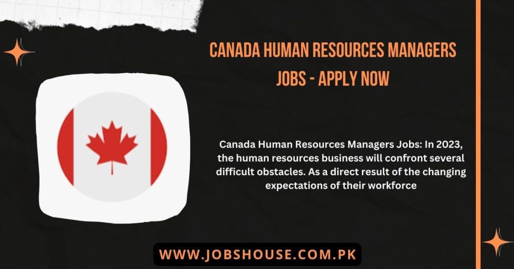 Canada Human Resources Managers Jobs